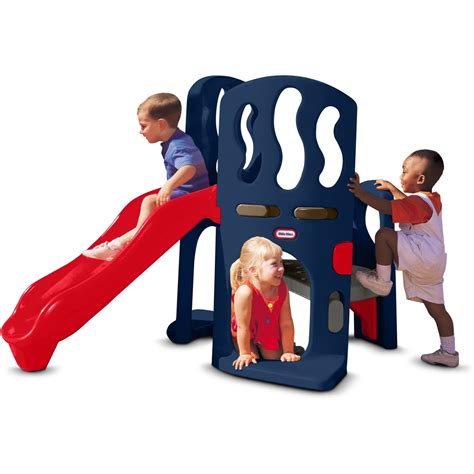 Little tikes slide and climb - This Little Tikes climber is just the right size for toddlers and is a great way to build coordination and balance. ... Climbing wall: 12.50''H Slide height from ground to top of slide: 19.75''H Platform height from ground to top of platform: 18.00''H Carton Size: 25.00''L x 15.50''W x 40.50''H --- Weight: 24.50lbs ...